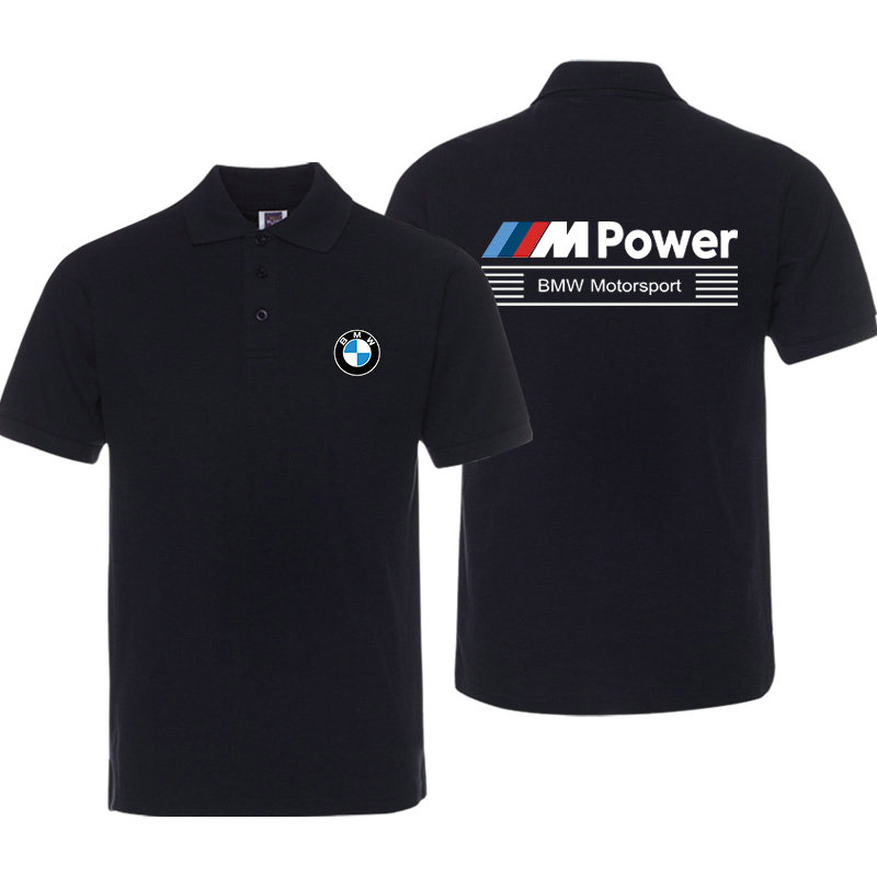 Polo BMW M Power Homme Motorsport Séchage Rapide Manche Courte